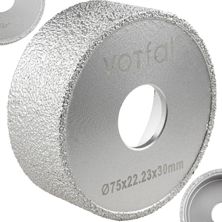 FREZ TARCZA DIAMENTOWA DO SZLIFOWANIA KRAWĘDZI PŁYTEK GRES 75x22,23x30MM