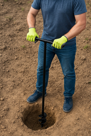 ŚWIDER RĘCZNY WIERTŁO DO GLEBY ZIEMI GRUNTU SŁUPKÓW SADZENIA DRZEW 180MM