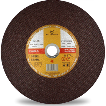 TARCZA DO CIĘCIA METALU STALI NIERDZEWNEJ INOX 350 x 32 x 3,2 mm
