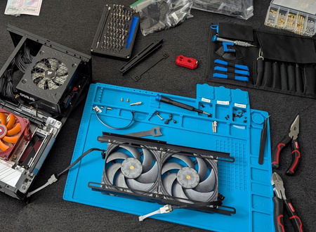 MATA SILIKONOWA LUTOWNICZA 450x300 ORGANIZER SERWISOWA DO NAPRAWY GSM