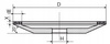 TARCZA DIAMENTOWA DO OSTRZENIA WIDII PIŁ WIDIOWYCH WĘGLIKÓW TCT 125x22,2mm