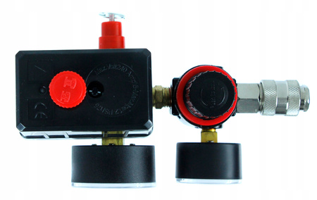 WYŁĄCZNIK Z ODWADNIACZEM CIŚNIENIOWY 12BAR CAL DO KOMPRESORA 230V PRESOSTAT