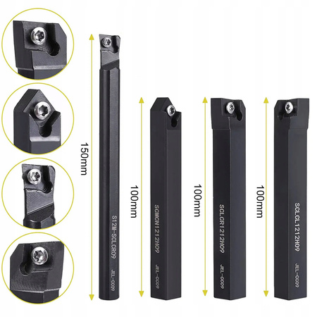 ZESTAW NOŻY TOKARKISCH SKŁADANYCH NÓŻ TOKARSKI TOKARSKIE 12x12mm 18el