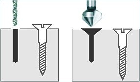 ZESTAW FREZ STOŻKOWY POGŁĘBIACZ FAZOWNIK 90st 6szt