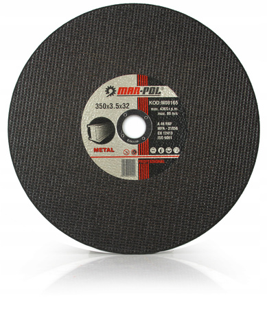 TARCZA DO CIĘCIA METALU 350x32x3,5 MARPOL