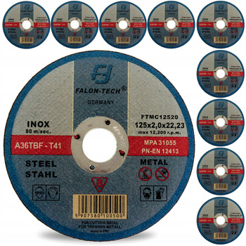 TARCZA DO CIĘCIA METALU inox 125 x 2,0 FALON TECH