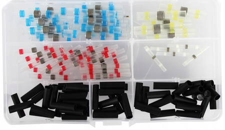 ZESTAW RUREK RURKI TERMOKURCZLIWE KOLOROWE 100szt.