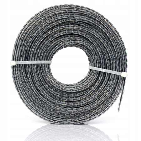 ŻYŁKA TNĄCA DO KOSY KWADRAT 2.4mm 50m SKRĘCANA
