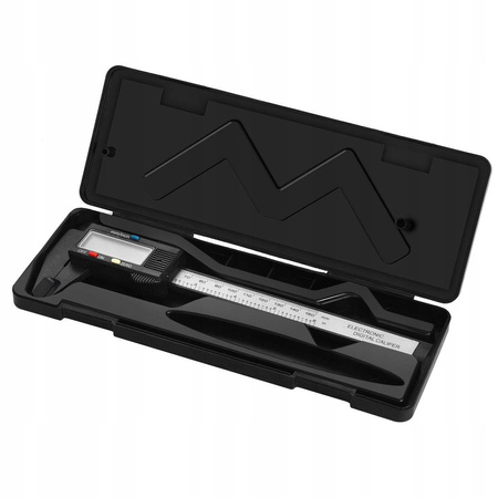 SUWMIARKA ELEKTRONICZNA CYFROWA 150 mm ELEKTRYCZNA LCD + ETUI 2 BATERIE