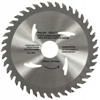TARCZA PIŁA WIELOZADANIOWA TCT FALON-TECH 125 40z