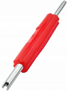 DWUSTRONNY WKRĘTAK KLUCZ DO WENTYLI ZAWORKÓW SCHRADERA AUTO ROWER MOTO