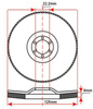 MASTIFF 125 gr. 40 TARCZA LAMELKOWA DO STALI INOX