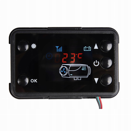 Nagrzewnica olejowa 8kW 12V LCD Pilot - Ogrzewanie postojowe Dmuchawa