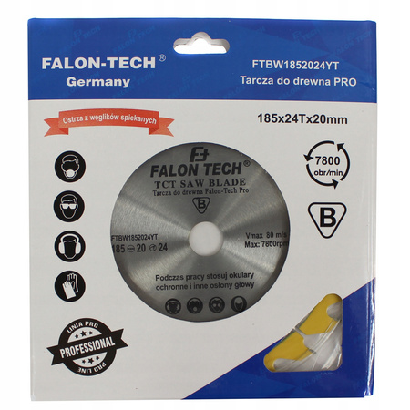 TARCZA DO CIĘCIA DREWNA WIDIA 185 / 20 T24 PRO