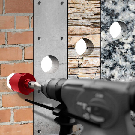 OTWORNICA DO BETONU DIAMENTOWA 62 MM KORONKA FREZ SEGMENTOWA 62X75 MM M22