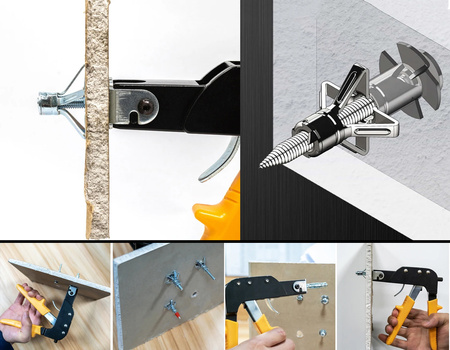 ZACISKARKA DO KOŁKÓW MOLLY SZYBKIE ZACISKANIE DO PŁYT GIPSOWO-KARTONOWYCH