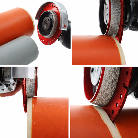 TARCZA TNĄCA DIAMENTOWA DO CIĘCIA I FAZOWANIA DO RUR PCV PRECYZJA 125 MM