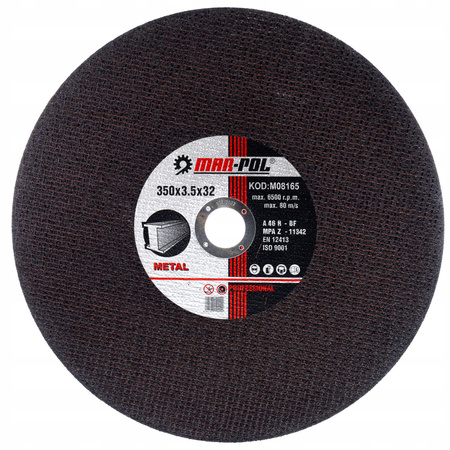 TARCZA DO CIĘCIA METALU 350x32x3,5 MARPOL