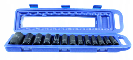 NASADKI UDAROWE 1/2'' DŁUGIE ZESTAW 10-32MM 13EL