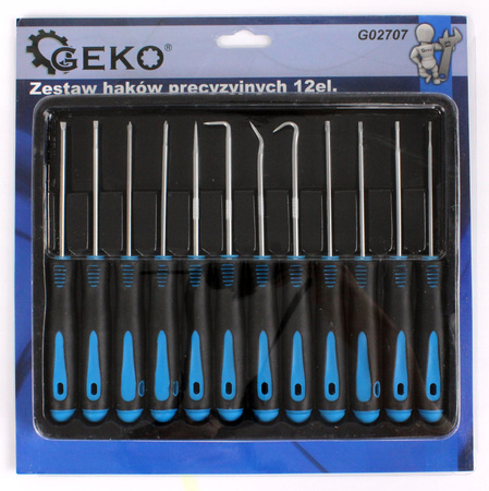ZESTAW HACZYKI DO ORINGÓW WKRĘTAKI PRECYZYJNE 12el