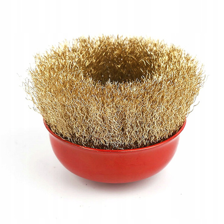 SZCZOTKA DRUCIANA 125mm M14 DRUT MOSIĄDZOWANY