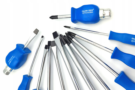 ZESTAW ŚRUBOKRĘTÓW DO POBIJANIA PODBIJANIA WYKRĘTAKI WKRĘTAKI ŚRUBOKRĘTY 12