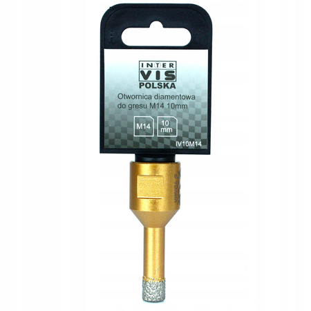 Otwornica diamentowa do ceramiki, kamienia, gresu, glazury 10 mm M14