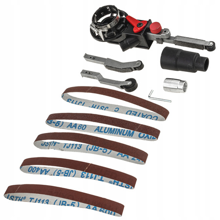 PRZYSTAWKA SZLIFIERKA TAŚMOWA ADAPTER DO SZLIFOWANIA POLEROWANIA SPAWÓW RUR