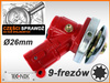 PRZEKŁADNIA KĄTOWA GŁOWICA KOSY SPAL 9 frezów 26mm
