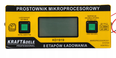 AUTOMATYCZNY PROSTOWNIK AKUMULATOROWY LCD 12V / 6A