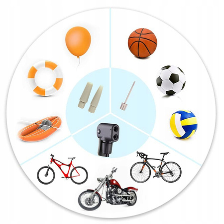 POMPKA ROWEROWA SAMOCHODOWA NOŻNA Z MANOMETREM