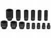 NASADKI UDAROWE KLUCZE NASADOWE DŁUGIE 1/2" 10-36MM 6-KĄTNE 14EL CR-MO 78MM