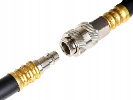 WĄŻ PNEUMATYCZNY ZAKUWANY 6 x 13 x 10 m PRZEWÓD ZAKUTY Z SZYBKOZŁĄCZKAMI