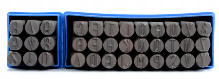 NUMERATORY WYBIJAKI ZNACZNIKI LITERY CYFRY STEMPLE DO STAL 10MM