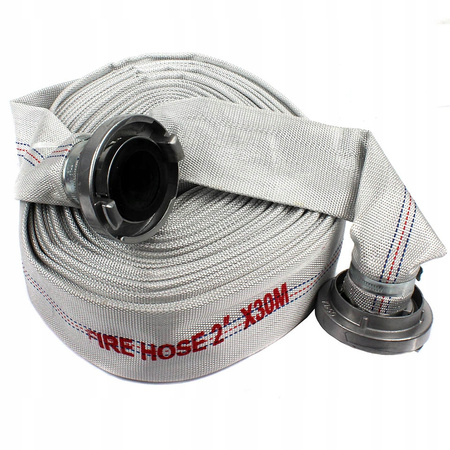 WĄŻ STRAŻACKI DO SZAMBA BRUDNEJ WODY 52 mm 2 cale 30m + SZYBKOZŁĄCZA