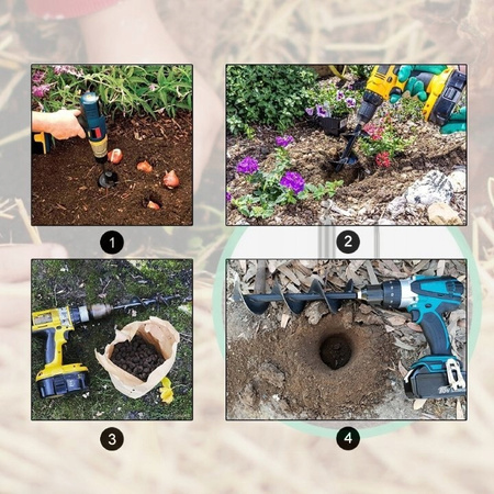 ŚWIDER OGRODOWY WIERTNICA GLEBOWA WIERTŁO ZIEMI SADZENIA NA WIERTARKĘ 10/30