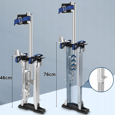 SZCZUDŁA BUDOWLANE MALARSKIE REGULOWANE 46-76 CM ALUMINIOWE LEKKIE 120 KG