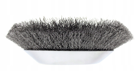 DRUCIAK TARCZA SZCZOTKA DRUCIANA KARBOWANA DO KOSY CHWASTY 200 x 25,4 mm