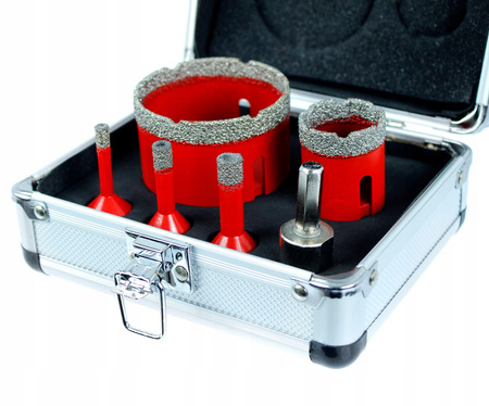WIERTŁA DIAMENTOWE OTWORNICE DO GRESU PŁYTEK 6-68MM fi 6 8 10 35 68 mm