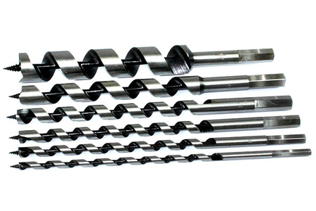 WIERTŁA DO DREWNA 230MM ZESTAW WIERTEŁ 6-25 mm BOX