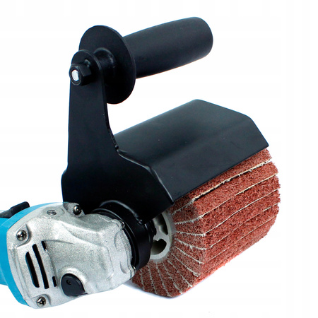 PRZYSTAWKA DO SZLIFIERKI na szlifierkę SATYNIARKA szlifowania TARCZA 125mm