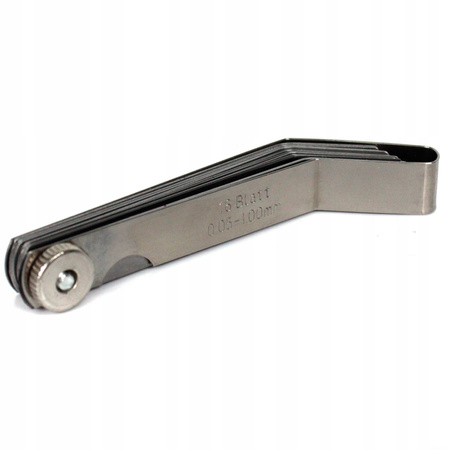 SZCZELINOMIERZ LISTKOWY GIĘTY DO SZCZELIN 0,05-1,0