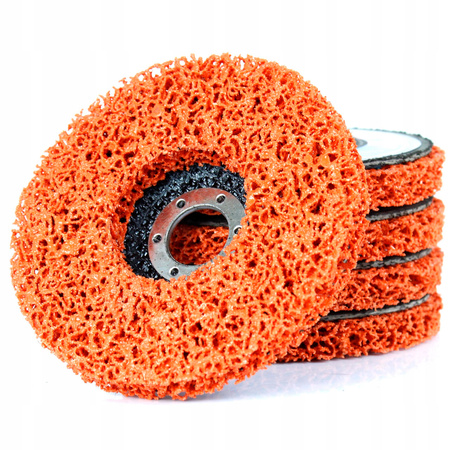 TARCZA WŁÓKNINA DO USUWANIA RDZY WŁOSY MURZYNA TARCZA ŚCIERNA 125mm INOX