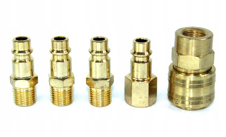 ZESTAW SZYBKO-ZŁĄCZKA SZYBKOZŁĄCZEK 1/4" 5 el