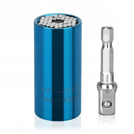 NASADKA IGIEŁKOWA KLUCZ NASADOWY UNIWERSALNA 7-19