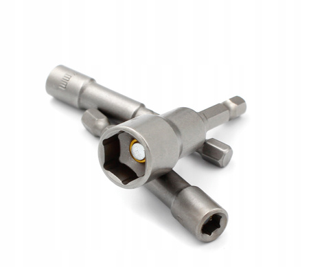 ZESTAW 8 KLUCZY NASADOWYCH MAGNETYCZNYCH DO WKRĘTARKI 6-13mm