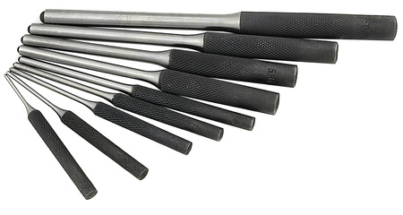 WYBIJAKI RÓWNOLEGŁE KULISTE CrV 70–160 mm - HARTOWANE KUTE ZESTAW 9 SZT.
