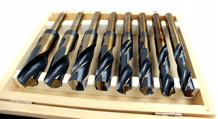 WIERTŁO DO METALU KOBALTOWE 8SZT WIERTŁA KOBALTOWE DO METALU 14-25,5mm HSS