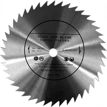 PIŁA TARCZOWA STALOWA ZWYKŁA BEZ WIDII 400x30 T42