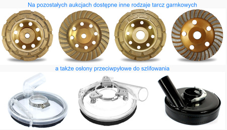 TARCZA DIAMENT GARNKOWA 125/22 SEGMENT SZLIFOWANIA